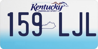 KY license plate 159LJL