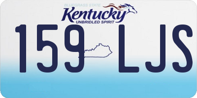 KY license plate 159LJS