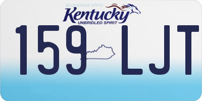 KY license plate 159LJT
