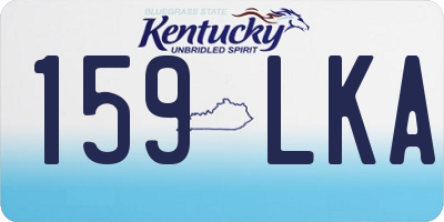 KY license plate 159LKA