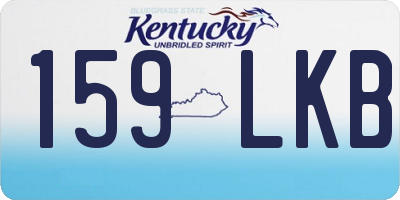 KY license plate 159LKB