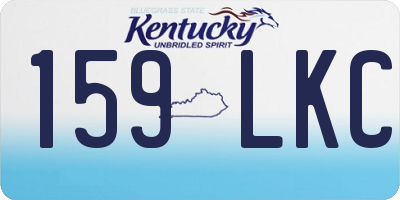 KY license plate 159LKC