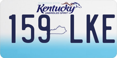 KY license plate 159LKE