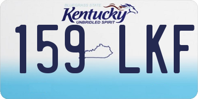 KY license plate 159LKF