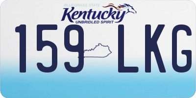 KY license plate 159LKG