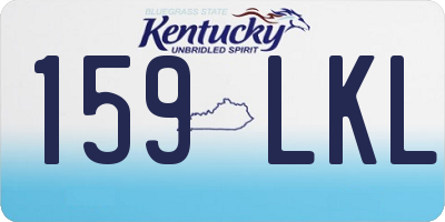 KY license plate 159LKL