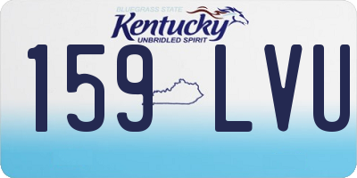 KY license plate 159LVU