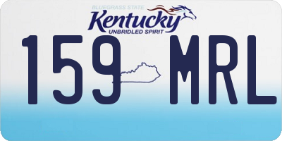 KY license plate 159MRL