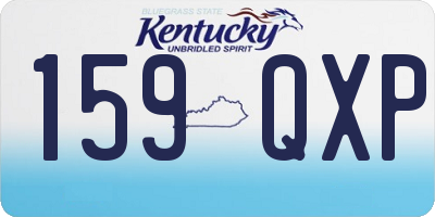 KY license plate 159QXP