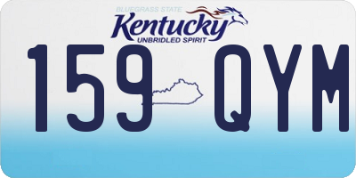KY license plate 159QYM