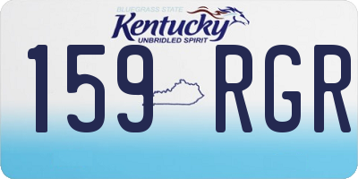 KY license plate 159RGR