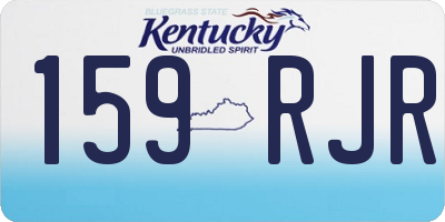 KY license plate 159RJR