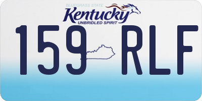 KY license plate 159RLF