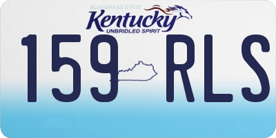 KY license plate 159RLS