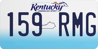 KY license plate 159RMG