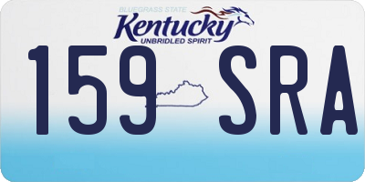 KY license plate 159SRA
