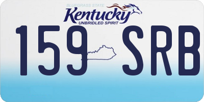KY license plate 159SRB