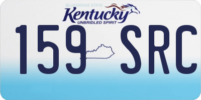KY license plate 159SRC
