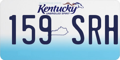 KY license plate 159SRH