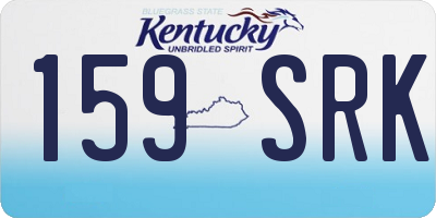 KY license plate 159SRK