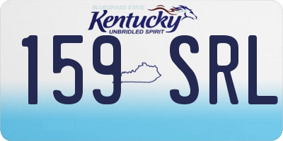 KY license plate 159SRL