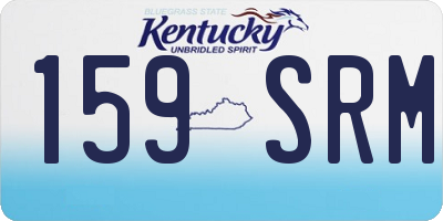 KY license plate 159SRM