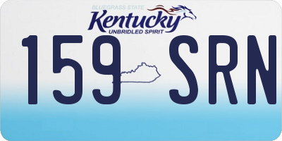 KY license plate 159SRN