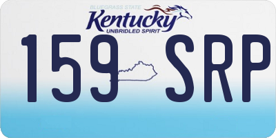 KY license plate 159SRP