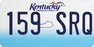 KY license plate 159SRQ