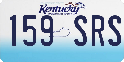 KY license plate 159SRS
