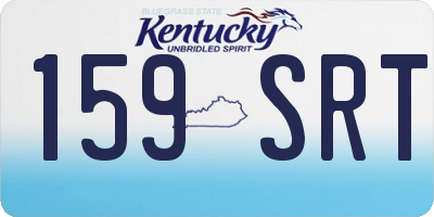 KY license plate 159SRT