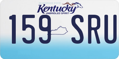 KY license plate 159SRU