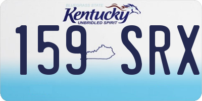 KY license plate 159SRX