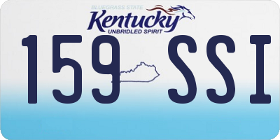 KY license plate 159SSI