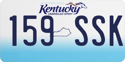 KY license plate 159SSK