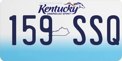 KY license plate 159SSQ