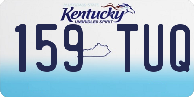 KY license plate 159TUQ