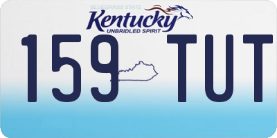KY license plate 159TUT