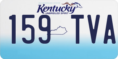 KY license plate 159TVA