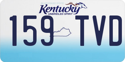 KY license plate 159TVD