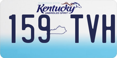 KY license plate 159TVH