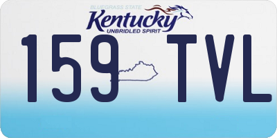 KY license plate 159TVL
