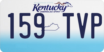 KY license plate 159TVP