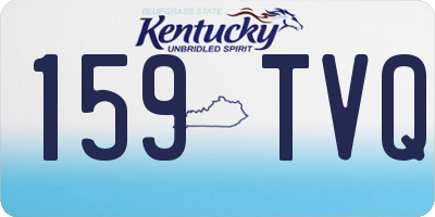 KY license plate 159TVQ