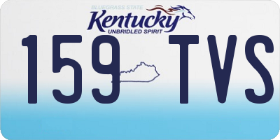 KY license plate 159TVS