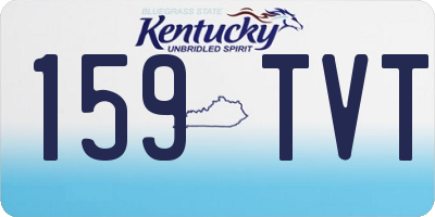 KY license plate 159TVT