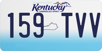KY license plate 159TVV