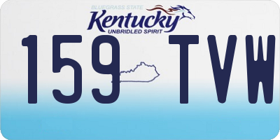 KY license plate 159TVW