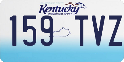 KY license plate 159TVZ