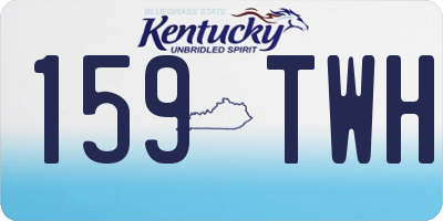 KY license plate 159TWH